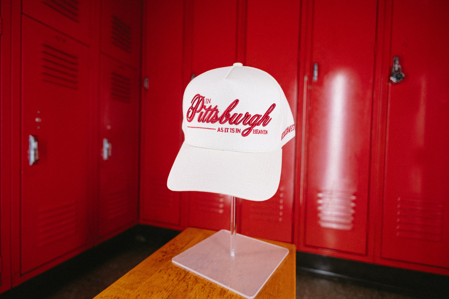 Cream "In Pittsburgh" A-Frame Hat