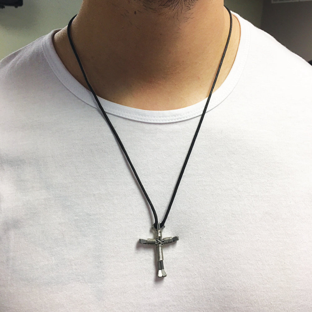 Cross Nail Necklace - Jesus Saves Yinz