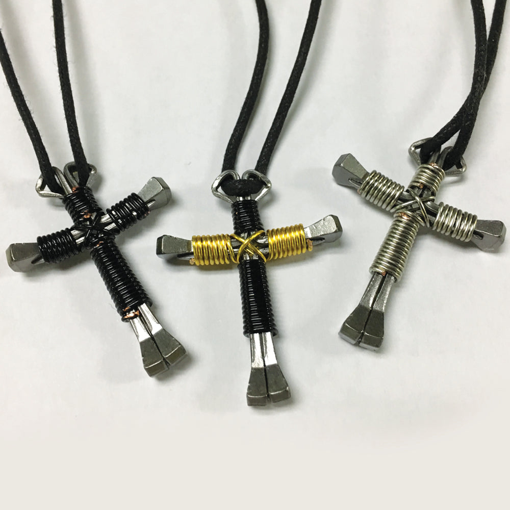 Cross Nail Necklace - Jesus Saves Yinz