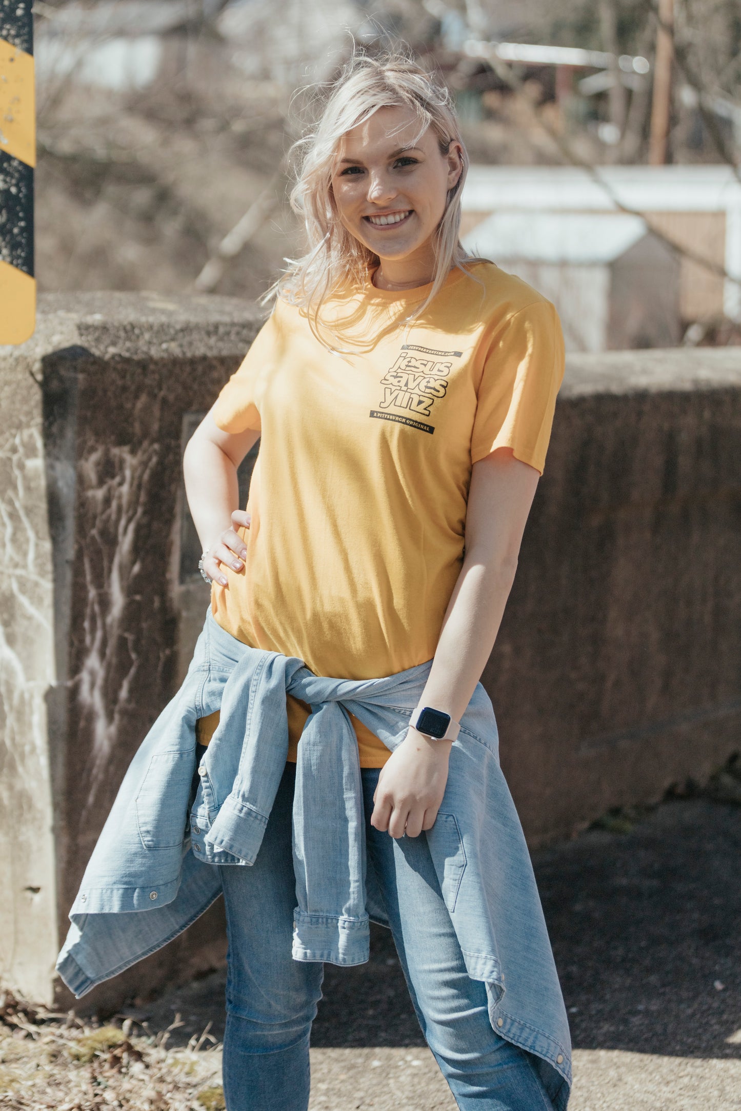 Women's Steeler Gold Terrible Towel Short Sleeve Tee