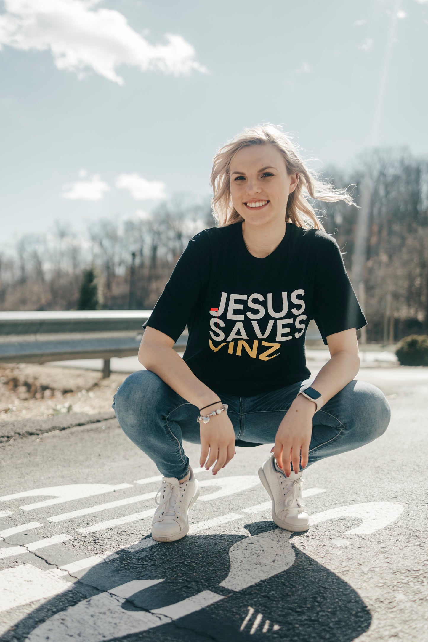 Women's Black Short Sleeve Tee