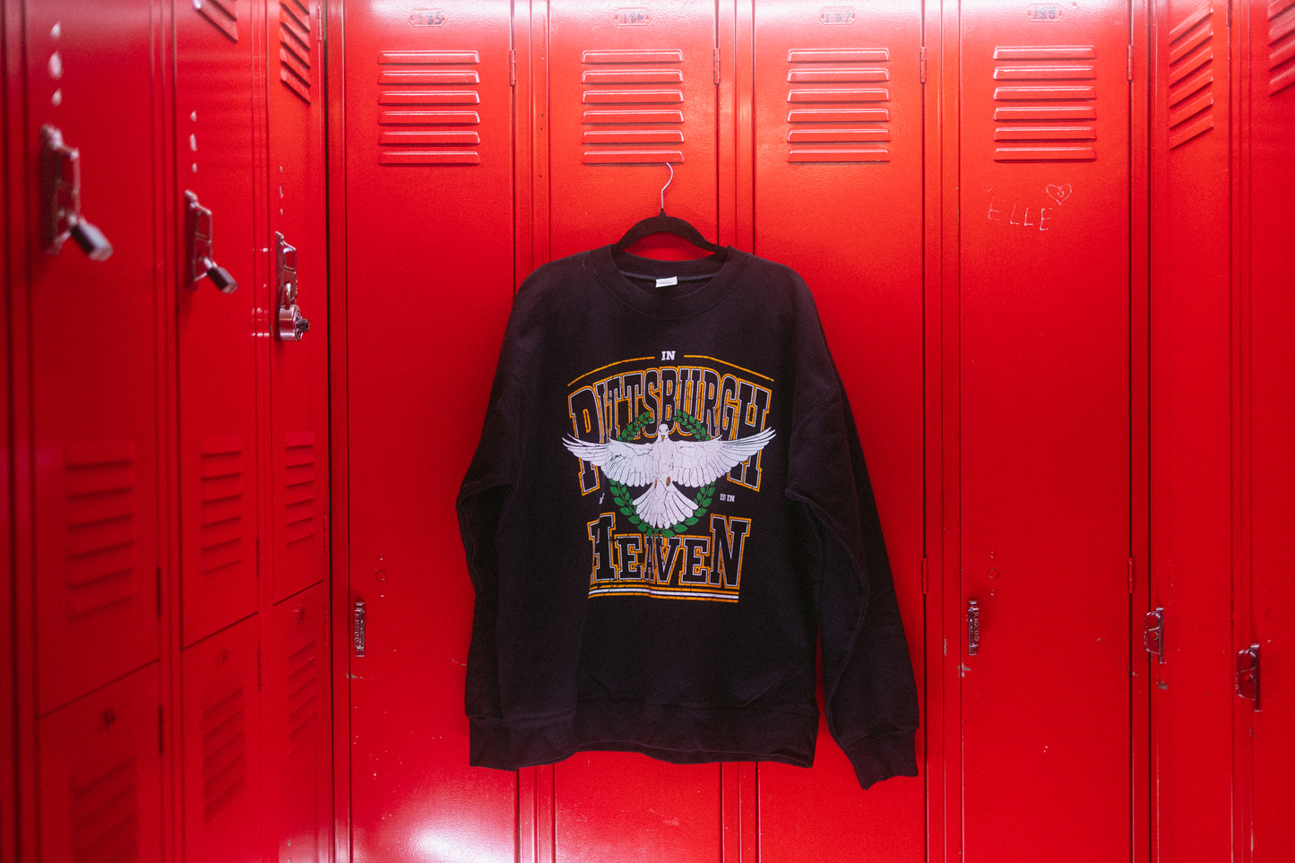 "In Pittsburgh" Black Crew Neck Sweatshirt