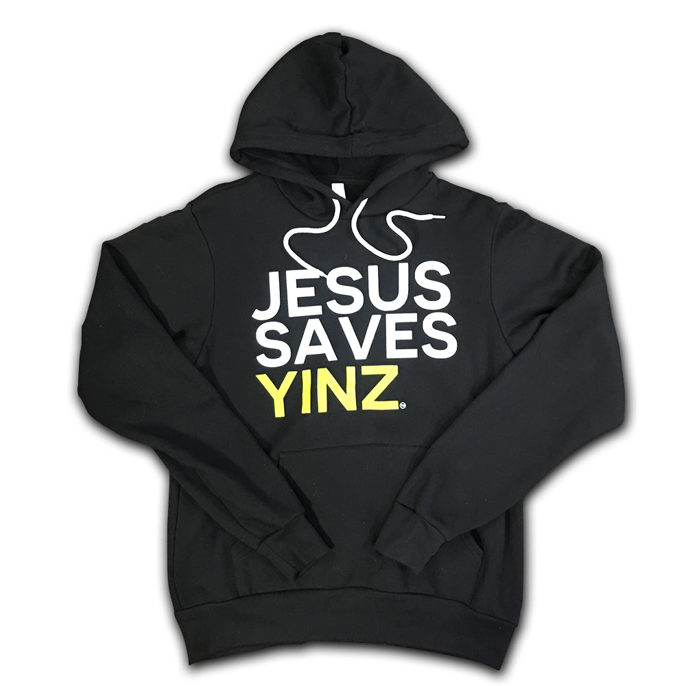 Mens Pullover Hoodie - Jesus Saves Yinz